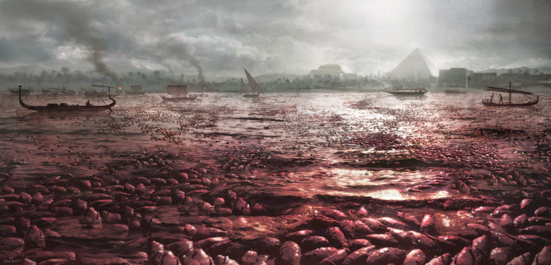 Illustration for article titled Lo, The Incredible Artwork of Exodus, Revealed In Before And After Pics